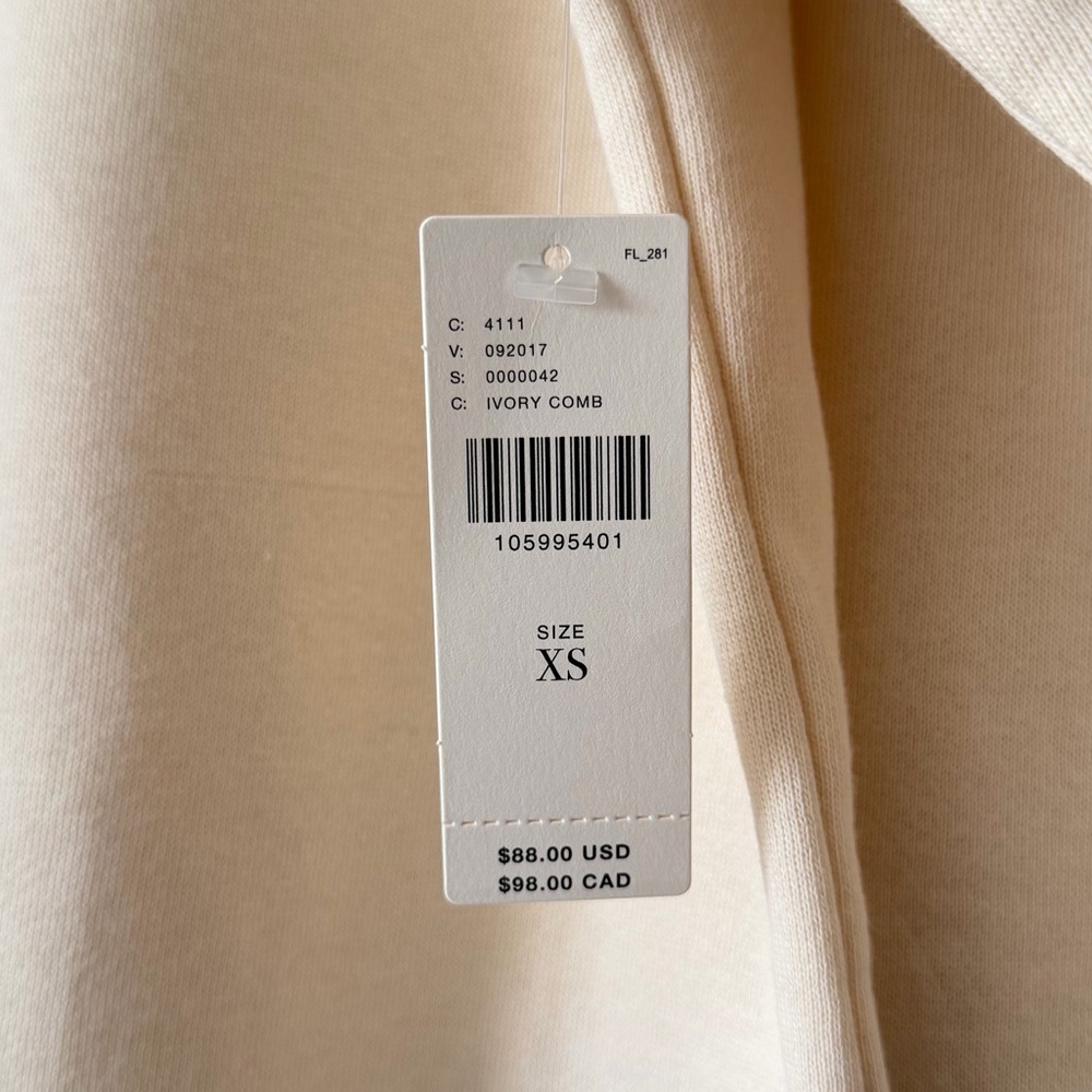 Anthropologie Cute Cream Sweatshirt with Red Embroidery - Picture 9 of 9
